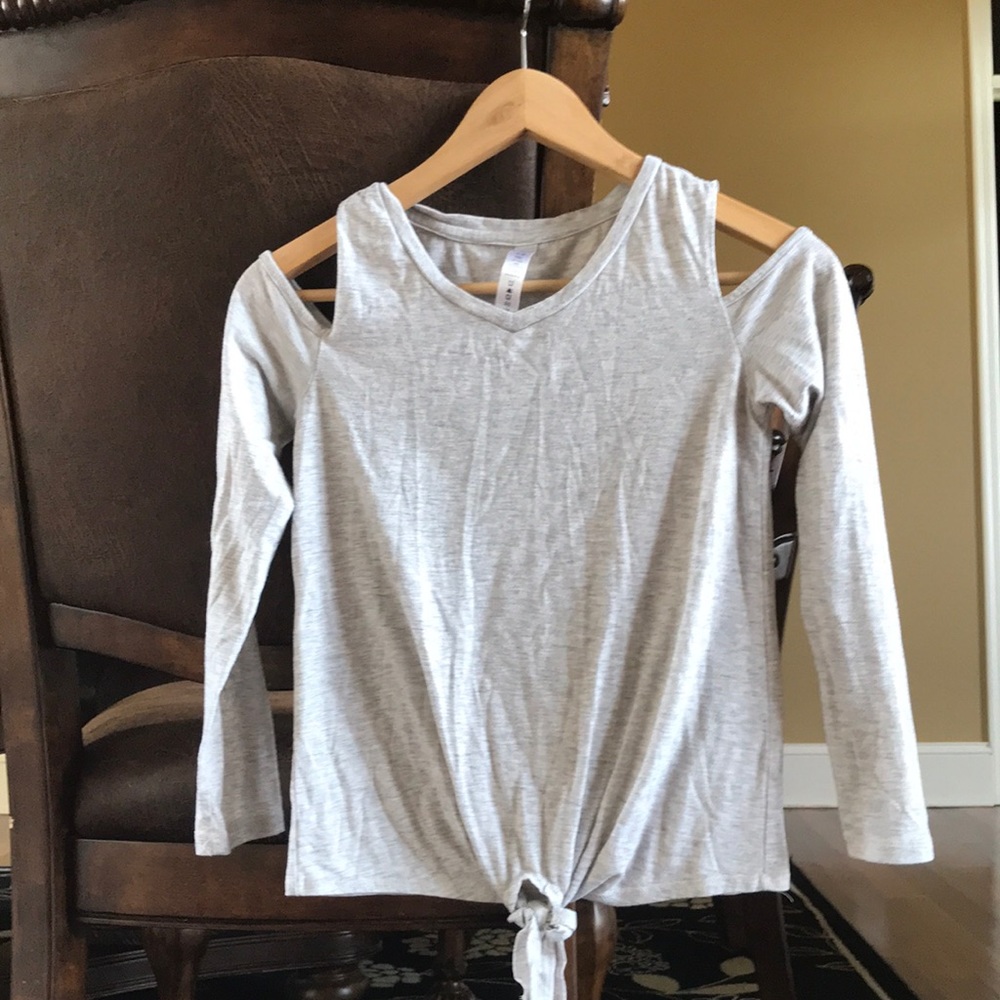 90 Degree by Reflex Kids Shirt M/10 Grey Like New